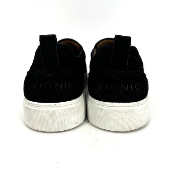 Vionic Kimmie Perf Perforated Slip-On Sneakers Black Suede Size 9.5 - Picture 3 of 10